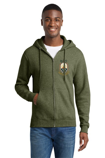 925 Wellness Core Fleece Full-Zip Hooded Sweatshirt - Image 3